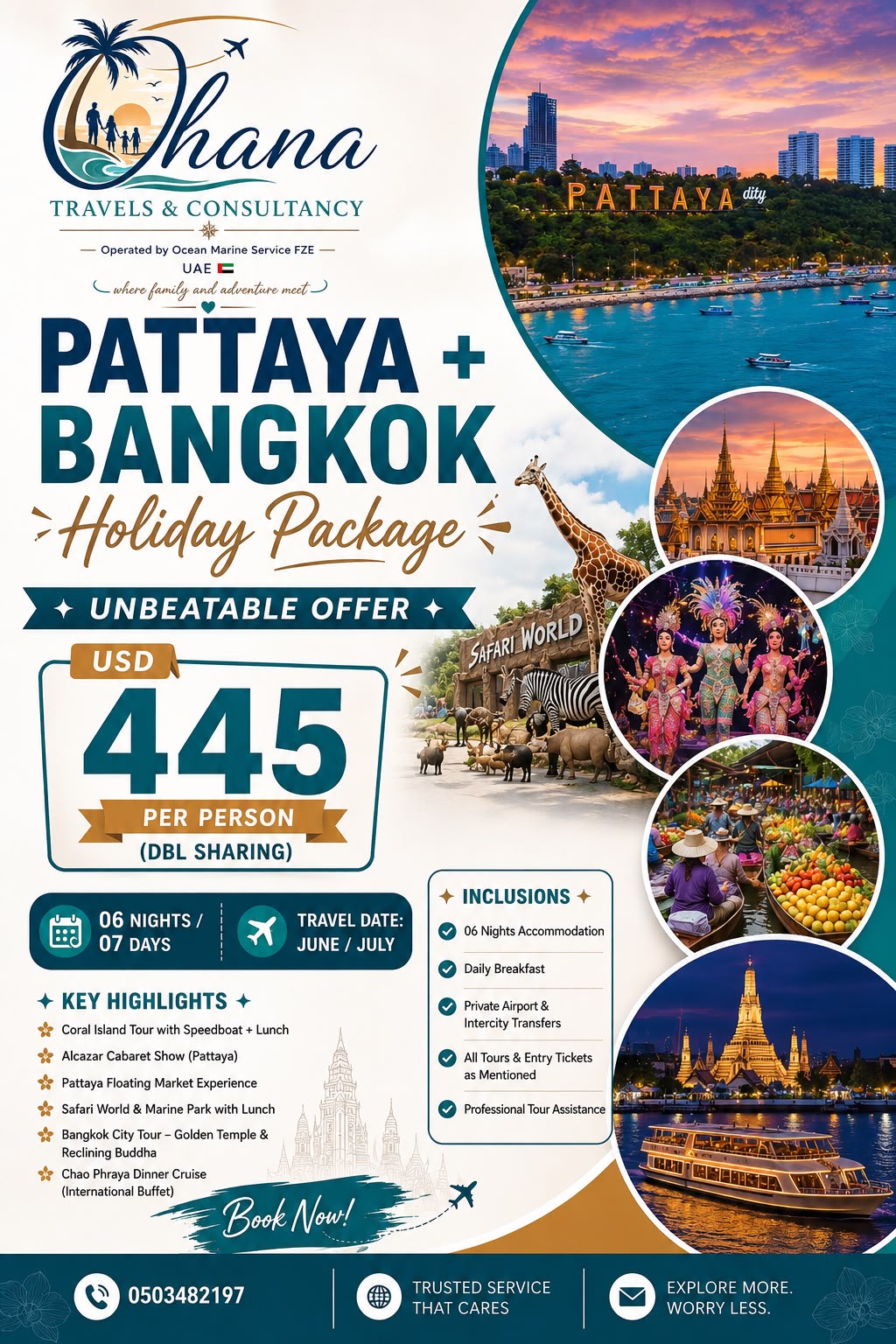 Pattaya + Bangkok package UAE